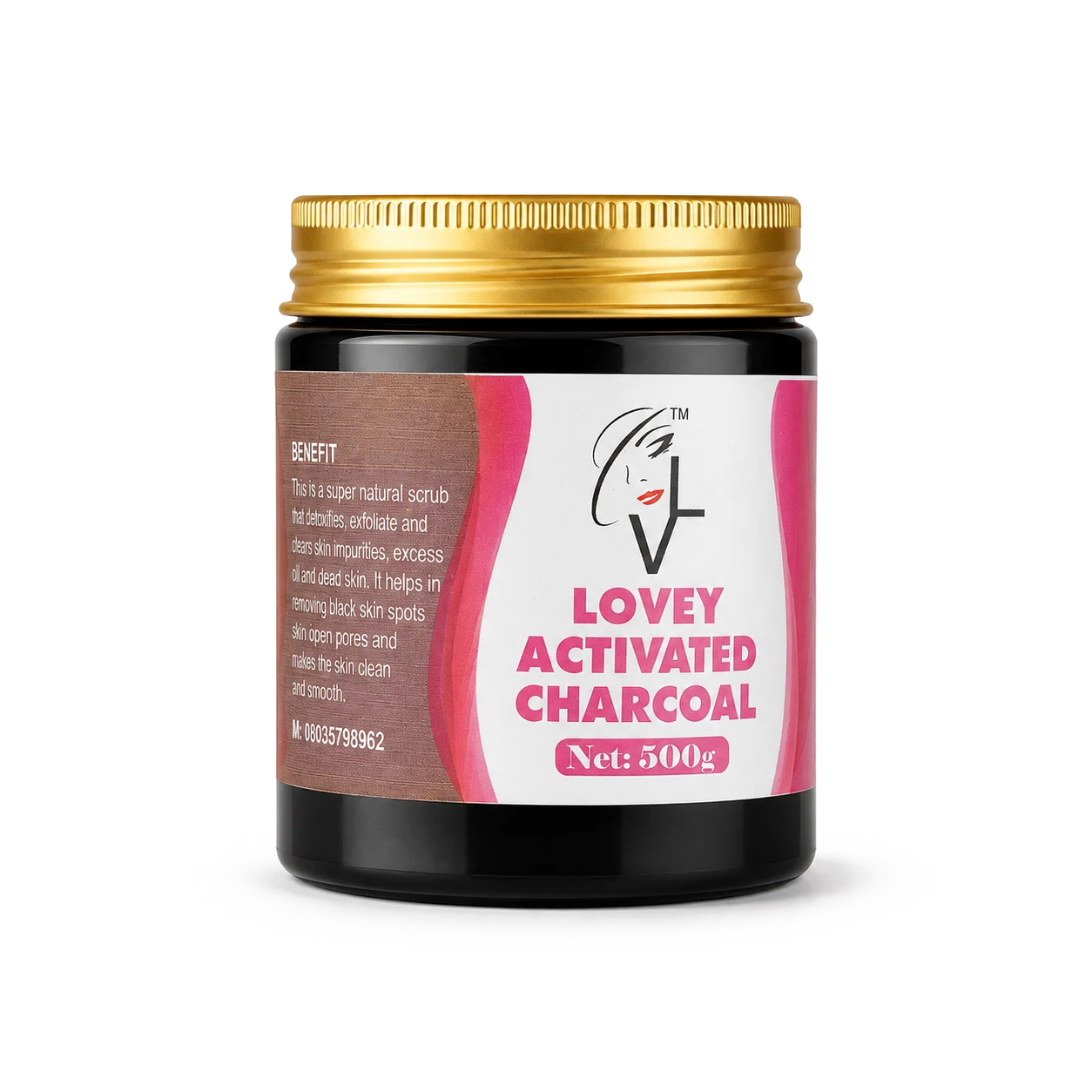 Lovey Activated Charcoal Scrub