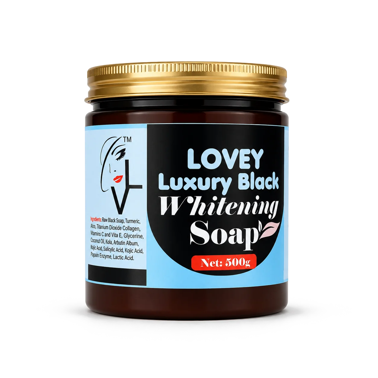 Lovey Luxury Black Whitening Soap